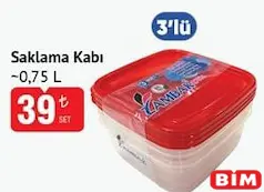 SAKLAMA KABI 0,75 L 3'LÜ